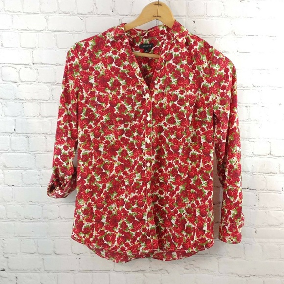 Talbots Tops - TALBOTS VNECK BUTTON DOWN (197)